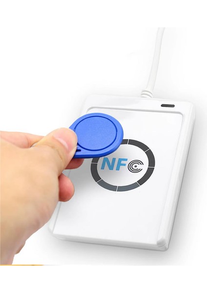 ACR122U 13.56MHZ Rfid Okuyucu Yazıcı USB Kopyalayıcı Nfc Manyetik Kart Anahtarlık Etiket Okuyucu fiyatları