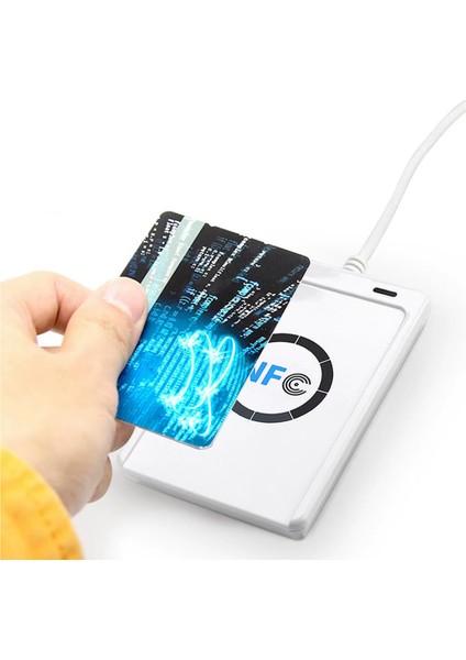 ACR122U 13.56MHZ Rfid Okuyucu Yazıcı USB Kopyalayıcı Nfc Manyetik Kart Anahtarlık Etiket Okuyucu indirimleri