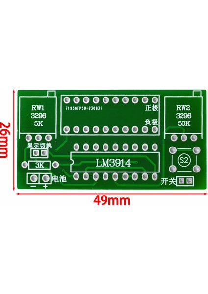 Demonte LM3914 10 LED 3.7V Lityum 12V Pil Kapasite Gösterge Modül Dıy LED Elektronik Lehimleme Eğiti modelleri