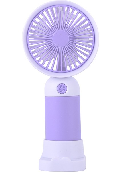 Sevimli Karakter Desenli Sessiz Usb Şarjlı Mini Fan Kalemtraşlı, Taşınabilir Masaüstü Fan