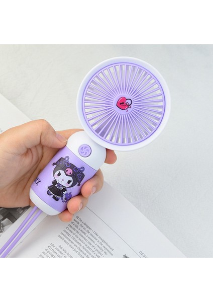 Sevimli Karakter Desenli Sessiz Usb Şarjlı Mini Fan Kalemtraşlı, Taşınabilir Masaüstü Fan fiyatları