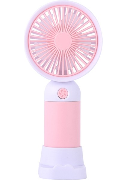 Sevimli Karakter Desenli Sessiz Usb Şarjlı Mini Fan Kalemtraşlı, Taşınabilir Masaüstü Fan