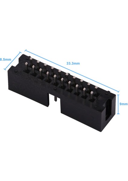 2X10 Pin Erkek Box Header Çift Sıra 180 Derece 2.54MM Pcb Montaj Konnektör Idc Soket Breadboard Pcb fiyatları