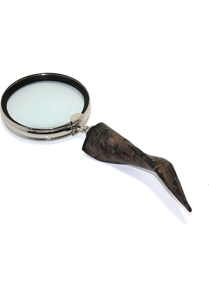 Boynuz Saplı Büyüteç Dekoratif Hediyelik