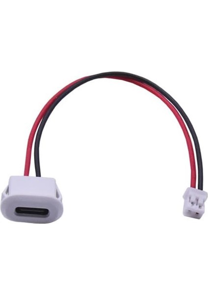 Type C Panel Montaj Dişi Soket 2 Pin 10CM Kablolu Beyaz Uzatma Konnektör Araba Kamera Oyuncak fırsatları