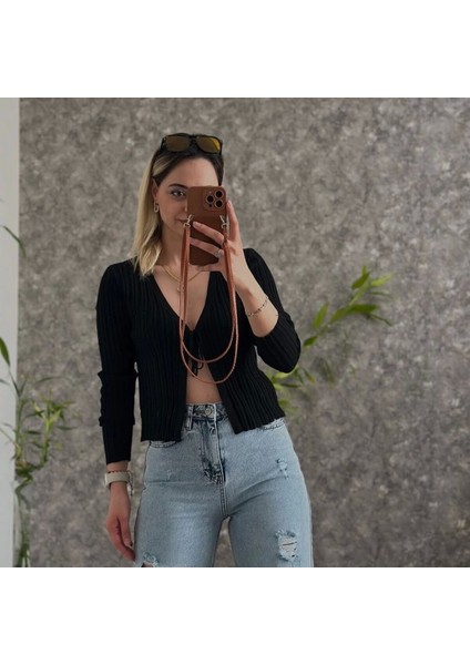 Lavida Butik Kadın Ön Bağlama Detay Fitilli Triko Hırka fiyatları