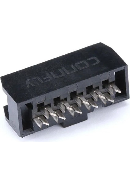 2x5 Pin Idc Konnektör 10 Pin Kablo Soketi 2.54MM 180 Derece Dişi Header Devre Pcb Bağlantı Parçası