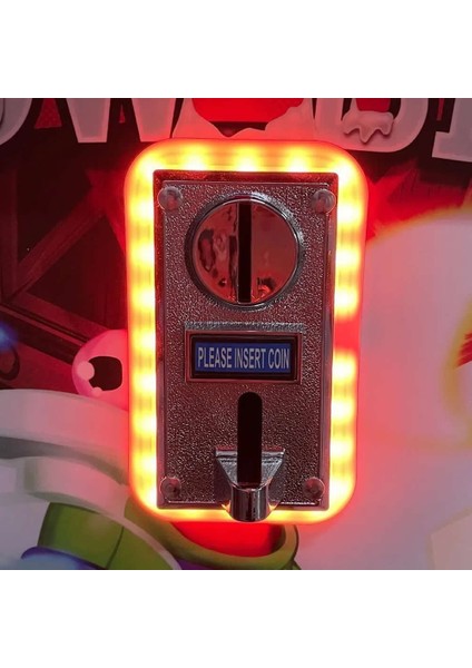 Jeton Kanalı Rgb LED Frame Oyun Coin Kanal Ön Montajlı Renkli Işıklı Dekoratif Gösterge Arcade Makin fiyatları
