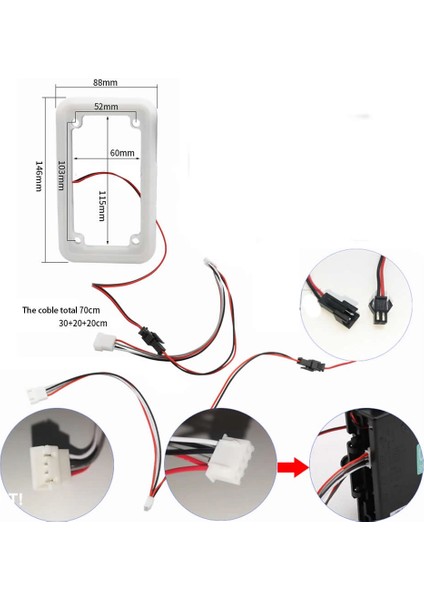 Jeton Kanalı Rgb LED Frame Oyun Coin Kanal Ön Montajlı Renkli Işıklı Dekoratif Gösterge Arcade Makin fırsatları