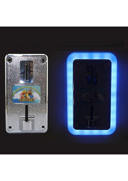 Jeton Kanalı Rgb LED Frame Oyun Coin Kanal Ön Montajlı Renkli Işıklı Dekoratif Gösterge Arcade Makin indirimleri
