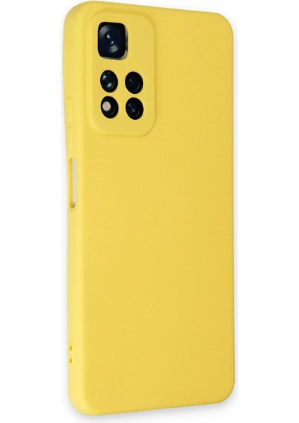 Xiaomi Redmi Note 11 Pro Plus 5g Kılıf Nano Içi Kadife Silikon - Sarı Gnzrz