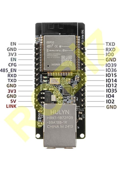 ESP32-ETH01 Ethernet To Wifi/bluetooth Çevirici Gateway Modül Embedded Serial Port Kablosuz Haber.ka