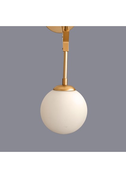 Lantra Üç Kollu Glop Gold Avize