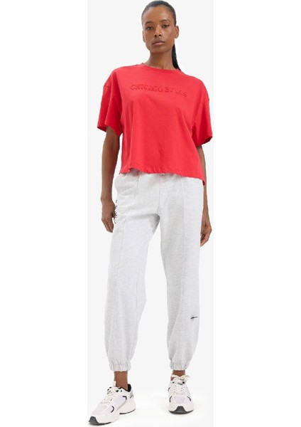 fit Nba Chicago Bulls Jogger Fit Çift Cepli Jogger Paça Standart Boy Eşofman ALTI B9998AX25SM