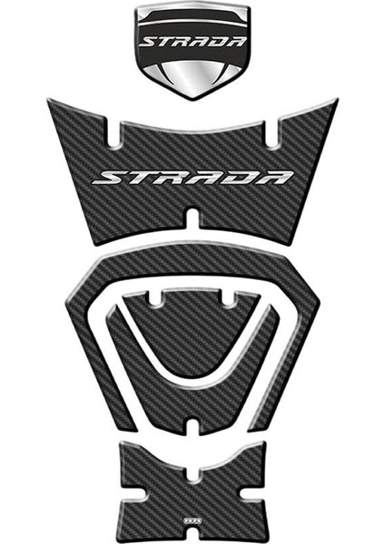 Mondial Strada 125 2022 - 2024 Uyumlu Tank Pad Set 002