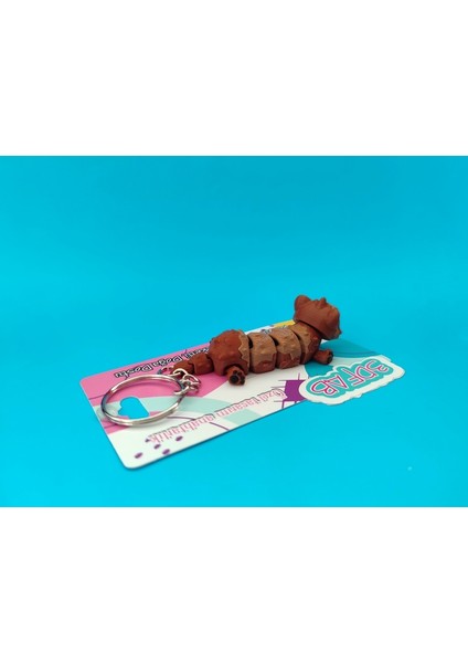 Sevimli Gelincik Anahtarlık - 3D Baskı Özel Tasarım