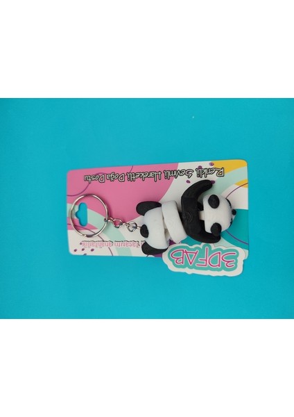 Sevimli Panda Anahtarlık - 3D Baskı Özel Tasarım