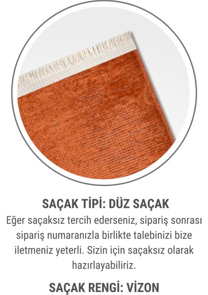 Azra Yıkanabilir Kiremit Rengi Halı – Kaymaz Tabanlı, Yumuşak Dokulu Kilim | Salon, Mutfak, Çocuk Odası