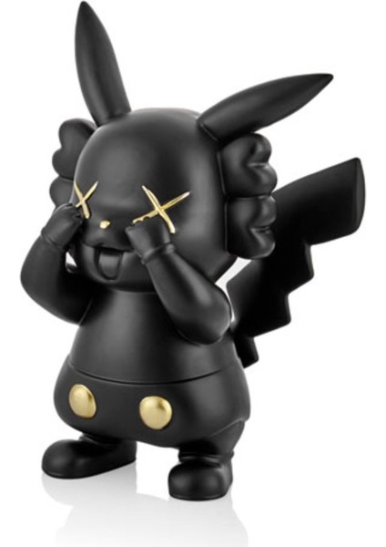 Pikachu Black Decor 20X18X32CM Modern Komik Karikatür Reçine Heykel Ev Salon Masaüstü 1 Adet