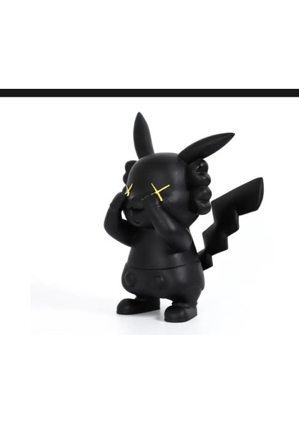 Pikachu Black Decor 20X18X32CM Modern Komik Karikatür Reçine Heykel Ev Salon Masaüstü 1 Adet fiyatları