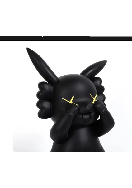 Pikachu Black Decor 20X18X32CM Modern Komik Karikatür Reçine Heykel Ev Salon Masaüstü 1 Adet fırsatları