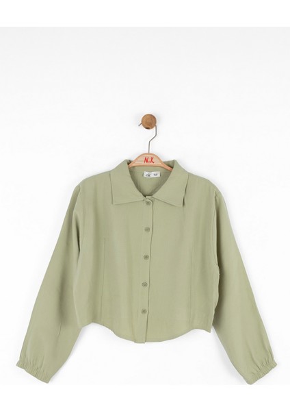 10-16 Yaş Arası Frozen Yeşil Gömlek - Yeşil fırsatları