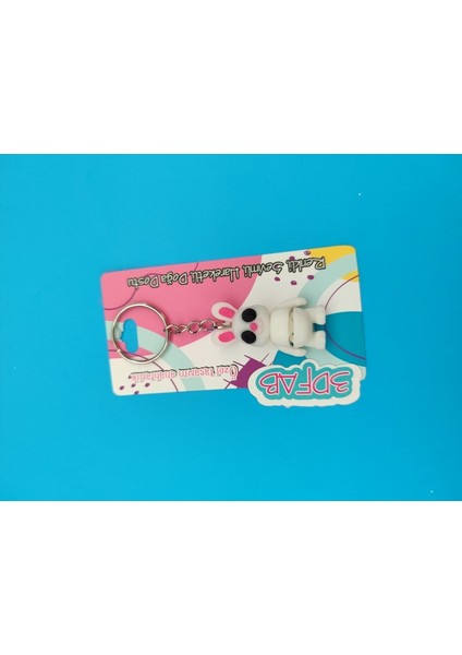 Sevimli Tavşan Anahtarlık - 3D Baskı Özel Tasarım
