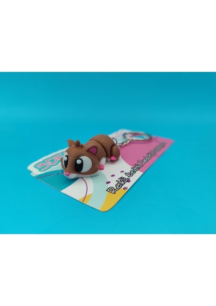 Sevimli Hamster Anahtarlık - 3D Baskı Özel Tasarım