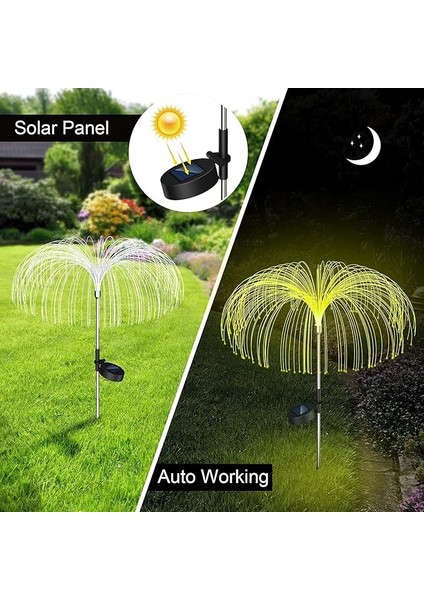Solar Güneş Enerjili Denizanası LED (2li Set)