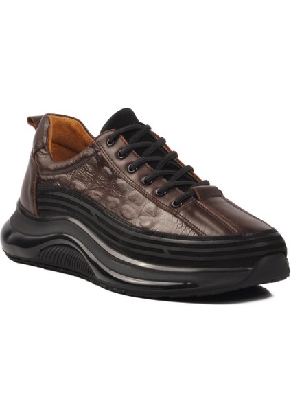 Siyah Nubuk Deri Erkek Sneaker 1004 M