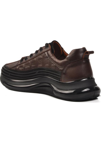 Siyah Nubuk Deri Erkek Sneaker 1004 M
