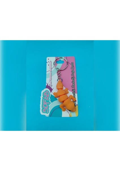 Sevimli Leoplar Gecko Anahtarlık - 3D Baskı Özel Tasarım