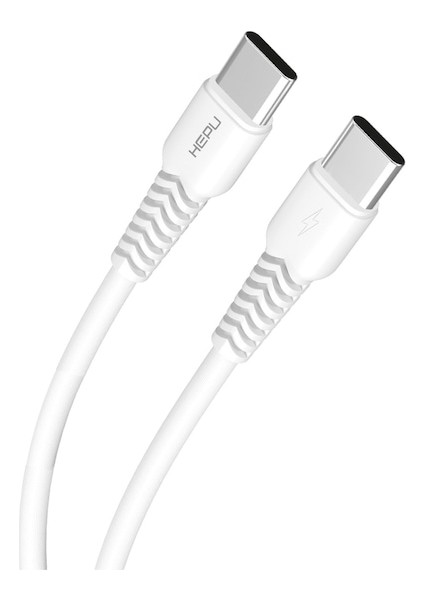 20W Redmi K60 Ultra Ile Uyumlu Q.c 3.0 Type C To Type C 30 cm Şarj ve Data Kablosu HP-423