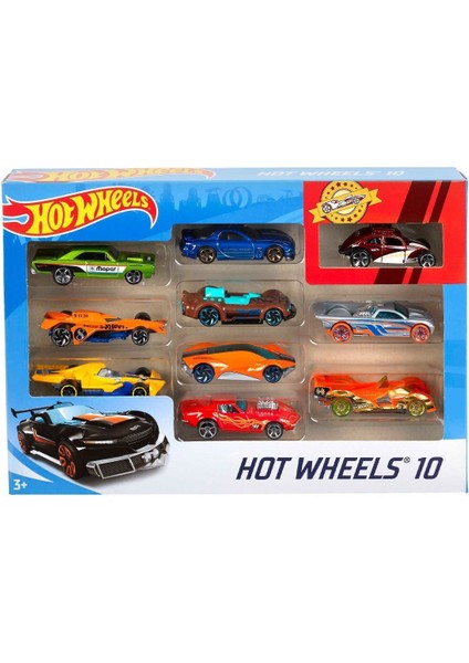 54886 Hot Wheels 10'lu Araba Seti - Karışık Asorti
