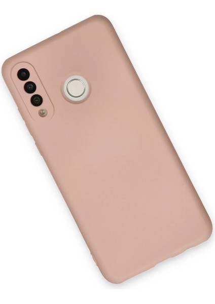 Huawei P30 Lite Kılıf Nano Içi Kadife Silikon - Pudra Gnzrz