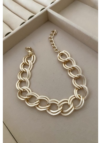 Silver Kalın Düğüm Çelik Bilekli