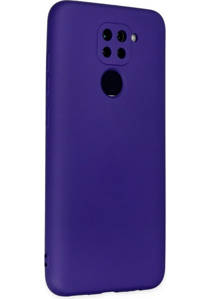 Xiaomi Redmi Note 9 Kılıf Nano Içi Kadife Silikon - Mor Gnzrz