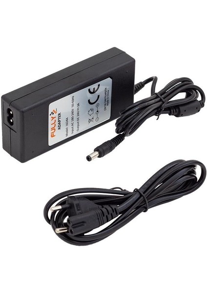 O-1624A 24 Volt - 3 Amper Plastik Kasa Masaüstü Adaptör 5.5*2.5 Uç