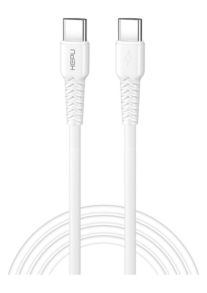 20W Oppo Reno Z Ile Uyumlu Q.c 3.0 Type C To Type C 30 cm Şarj ve Data Kablosu HP-423