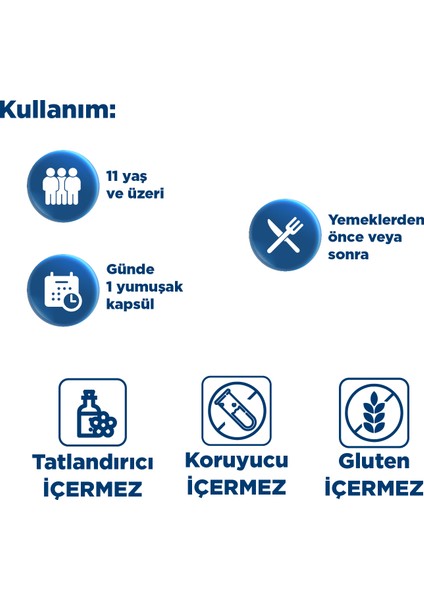 Coenzyme Q10 100 mg 30 Yumuşak Kapsül - Koenzim Q10