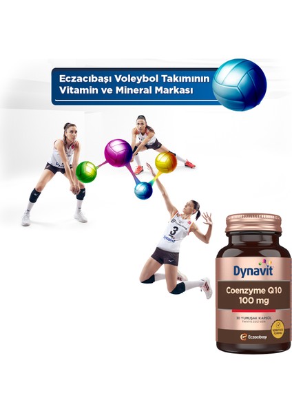 Coenzyme Q10 100 mg 30 Yumuşak Kapsül - Koenzim Q10