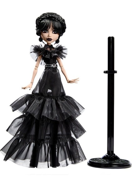 HXJ03 Monster High Wednesday Balo Elbiseli Bebek