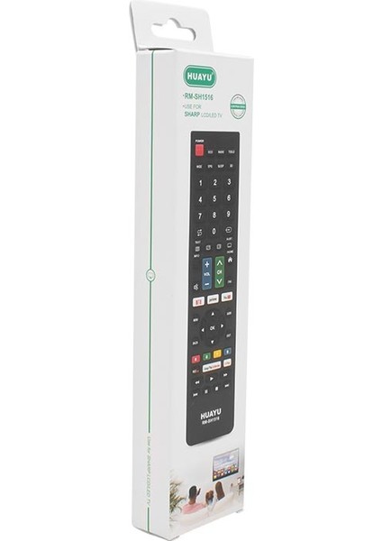 Huayu Kl RM-SH1516 Sharp Netflıx- Youtube- Prıme Vıdeo Tuşlu Unıversal Lcd-Led Tv Kumanda (4401)