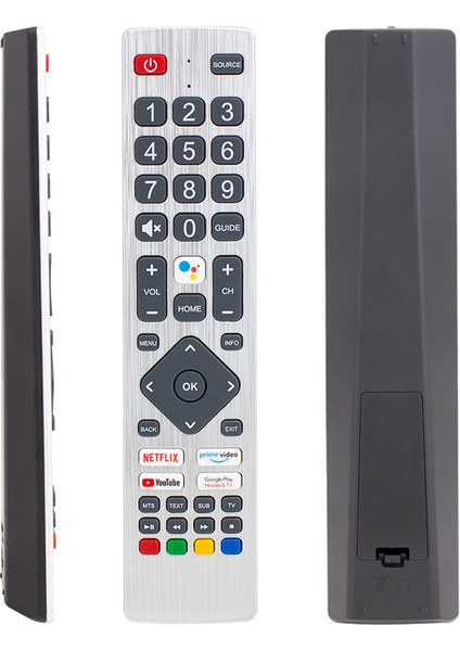 Sharp Sh-V1 Netflıx-Youtube-Google Play Tuş-Prıme Vıdeo Ses Komutlu Lcd-Led Tv Kumanda (4401)