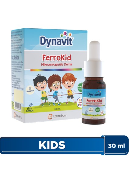 Ferrokid Damla 30 mL - Mikroenkapsüle Demir