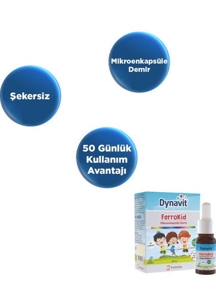 Ferrokid Damla 30 mL - Mikroenkapsüle Demir