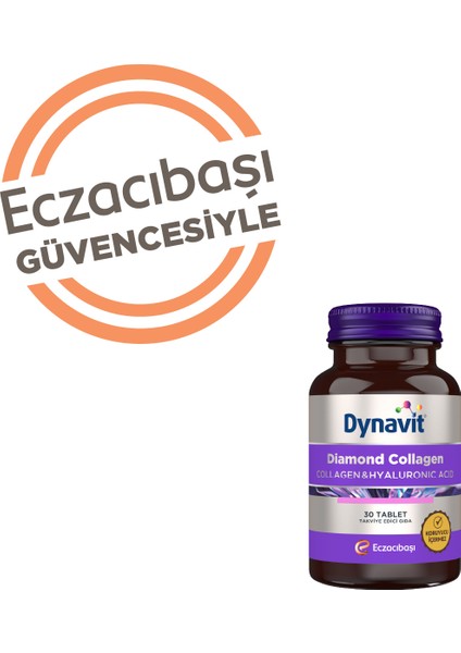 Diamond Collagen & Hyaluronic Acid 30 Tablet - 2'li Avantaj Paketi - Tip 1 Balık Kolajeni