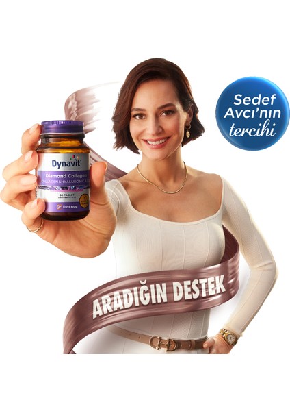 Diamond Collagen & Hyaluronic Acid 30 Tablet - 2'li Avantaj Paketi - Tip 1 Balık Kolajeni