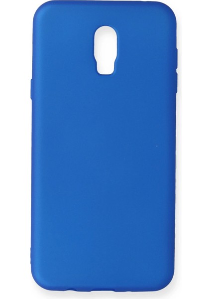 Samsung Galaxy C8 Kılıf First Silikon - Mavi Gnzrz