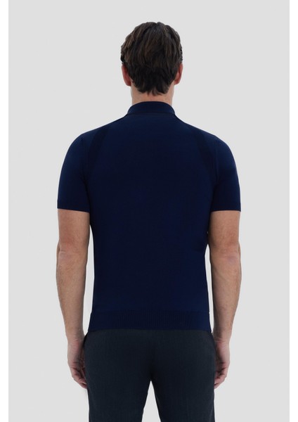 Lacivert Polo Yaka T-Shirt